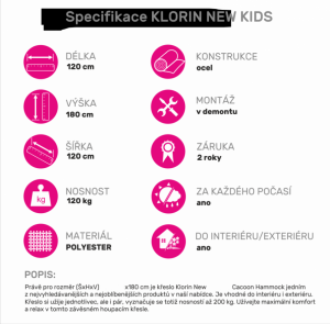 Závesné kreslo KLORIN NEW KIDS CACOON HAMMOCK Tempo Kondela #3 small